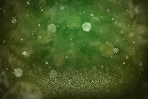 Brilliant background lights and snow flakes fly bokeh - texture Illustrazione stock