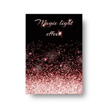 Brilliant background with winter lights Stock Illustration