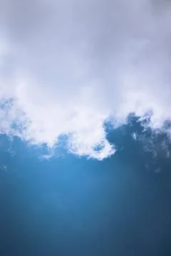 A Brilliant Blue Cloudscape Stock Photos