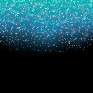 Brilliant blue particles Stock Illustration