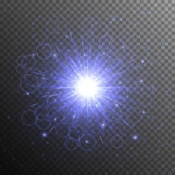 Brilliant blue star Stock Illustration