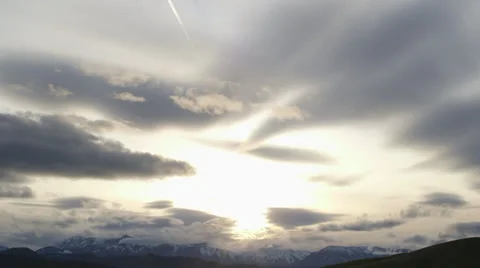 Brilliant Clouds and Mountains Video stock 37344355