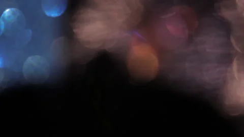 Brilliant, dazzling, full screen, Bokeh, light leaks, black background, Видео 320640459