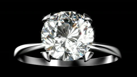 Brilliant Diamond Ring Stock Footage 572252