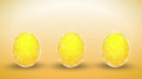 Brilliant Easter eggs Stock Footage 10809299