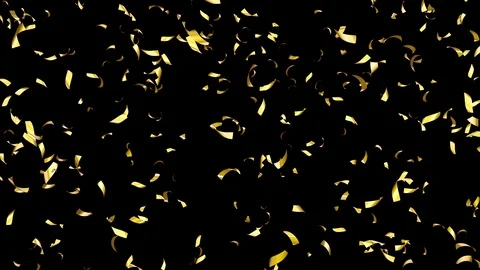 Brilliant festive confetti randomly fly and endlessly fall down. Stock Footage 123646574