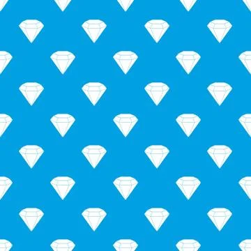 Brilliant gemstone pattern seamless blue Illustrazione stock
