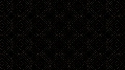 The brilliant geometric golden pattern changes against a dark background Stock Footage 327809649