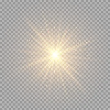 Brilliant golden rays Stock Illustration