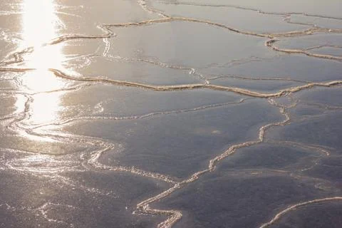 Brilliant ice surface. Stock Photos