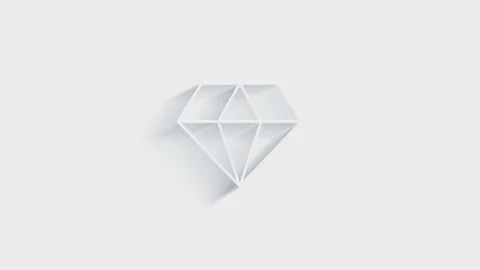Brilliant icon isolated on white background. Accounting symbol. 4K Video motion Video stock 151521994