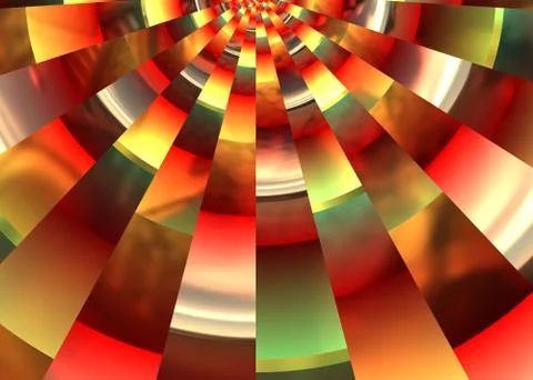 Brilliant Metal Rays of Light - Abstract Bright Metallic Background Stock Illustration