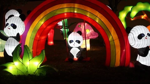 Brilliant Moving Light Display Six Vídeo Stock 98759258
