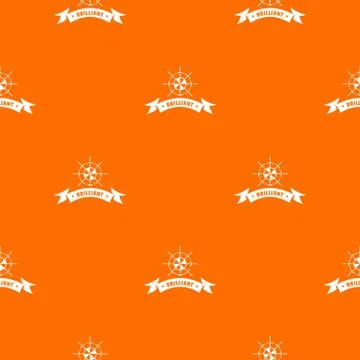 Brilliant pattern orange Stock Illustration