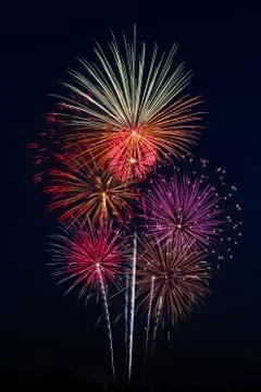 Brilliant Pyrotechnics Stock Photos