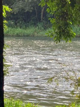 Brilliant Reflections on the River Stock Photos