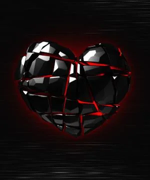 Brilliant ruby on black background. Black Crystal. Stock Illustration