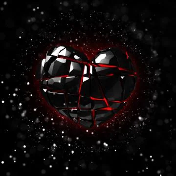 Brilliant ruby on black background. Black Crystal. 库存插图