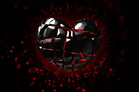 Brilliant ruby on black background. Black Crystal. 库存插图