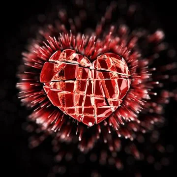 Brilliant ruby on black background. Red Crystal Stock Illustration