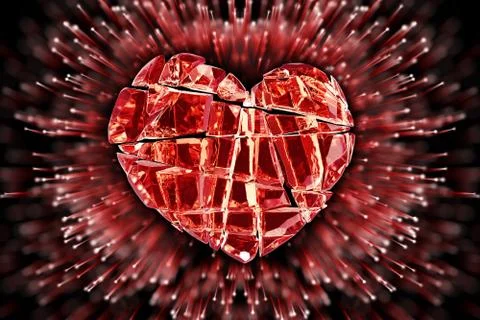 Brilliant ruby on black background. Red Crystal 库存插图