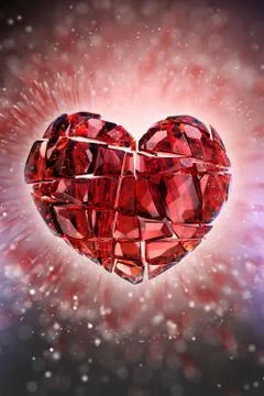 Brilliant ruby on black background. Red Crystal Stock Illustration