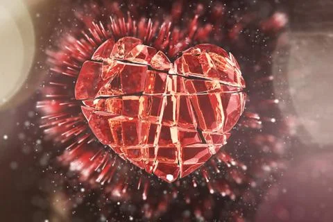 Brilliant ruby on black background. Red Crystal 库存插图