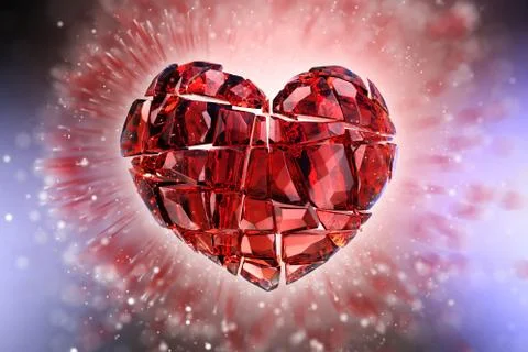 Brilliant ruby on black background. Red Crystal Stock Illustration