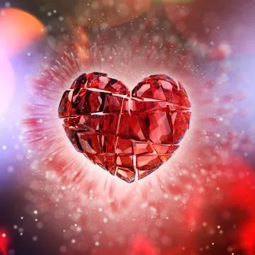 Brilliant ruby on black background. Red Crystal Stock Illustration