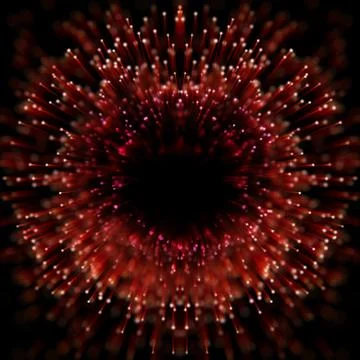 Brilliant ruby on black background. Red Crystal. Illustrazione stock