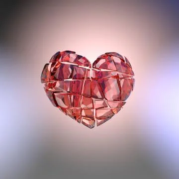 Brilliant ruby on black background. Red Crystal. Stock Illustration
