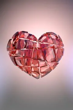 Brilliant ruby on black background. Red Crystal. Stock Illustration