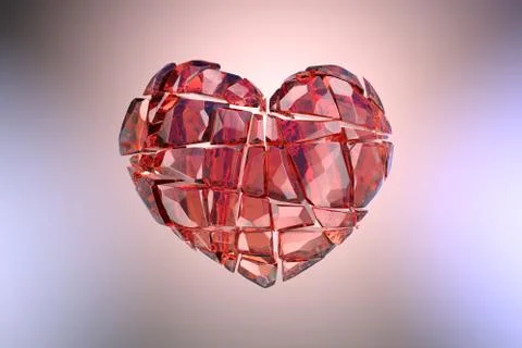 Brilliant ruby on black background. Red Crystal. Stock Illustration