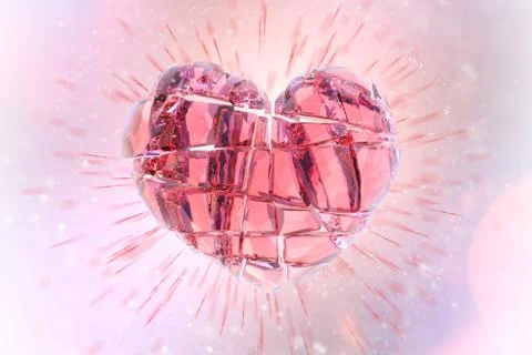 Brilliant ruby on white background. Black Crystal. Stock Illustration