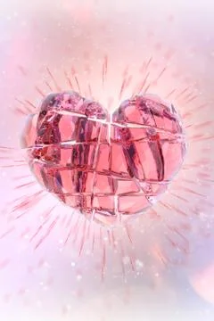 Brilliant ruby on white background. Black Crystal. Stock Illustration