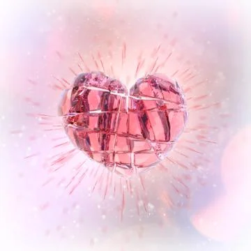 Brilliant ruby on white background. Black Crystal. Stock Illustration