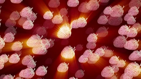 Brilliant strawberry background Stock Footage 65294603