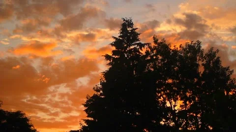 Brilliant Sunset Clouds Timelapse Stock Footage 11880741