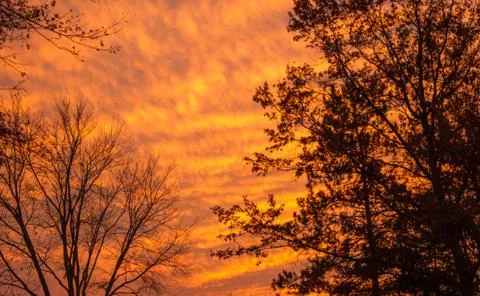 Brilliant sunset Stock Photos