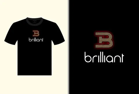 Brilliant Vector T-Shirt Design Stock Illustration