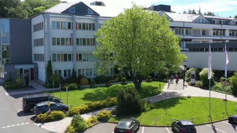 Brilon, Noth Rhine Westphalia/Germany - May 30th 2020: The hospital in Brilon Stock Footage 133946772