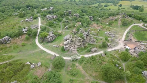 Brimham rocks, England Stock Footage 246385930