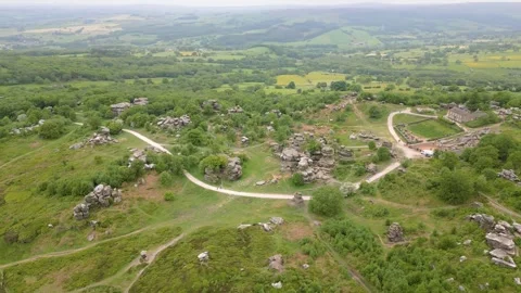 Brimham rocks, England Stock Footage 246385962