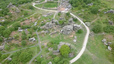 Brimham rocks, England Stock Footage 246385978