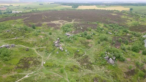 Brimham rocks, England Stock Footage 246386016
