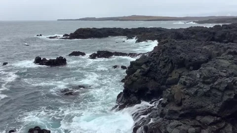 Brimketill coast Stock Footage 255524149