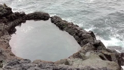 Brimketill natural pool Stock Footage 255515505