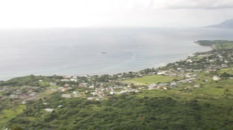 Brimstone Hill view with cannons Stock Footage 998846