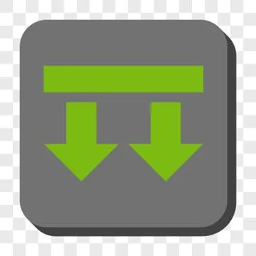 Bring Down Rounded Square Button Stock Illustration