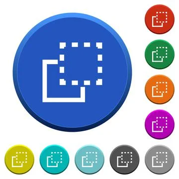 Bring element to front beveled buttons Illustrazione stock
